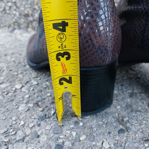 Y2K Bleil Faux Snakeskin sock Boots Mid-Calf Size UK 8/10 US - Picture 9 of 13